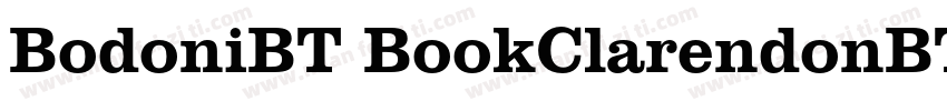 BodoniBT BookClarendonBT Light字体转换
